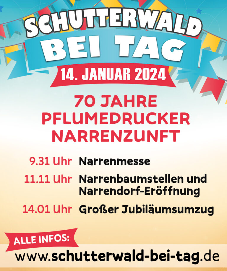 70 Jahre Pflumedrucker Narrenzunft