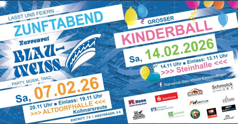 Zunftabend – Narrenrat Blau – Weiß Emmendingen